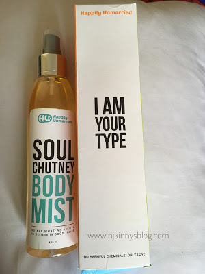 Happily Unmarried Body Mist Review- Soul Chutney on Njkinny's Lifestyle Blog