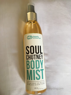 Happily Unmarried Body Mist Review- Soul Chutney on Njkinny's Lifestyle Blog